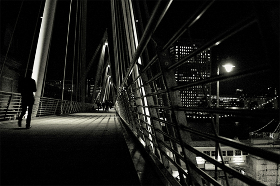 "Downtown Bridge" captured by Raluca Mateescu