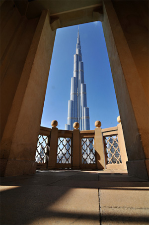 framed burj dubai