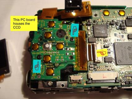 digital camera ccd sensor housing