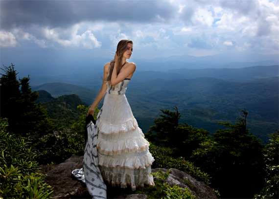 landscape fashion photo