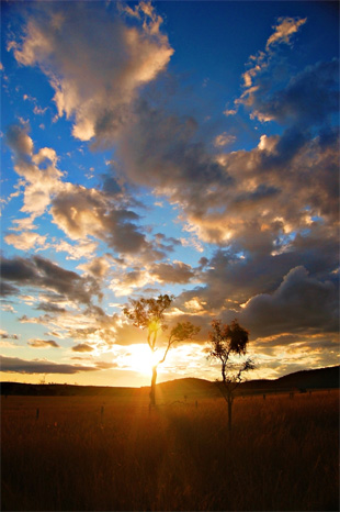 sunset and sunsire photo