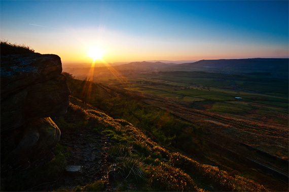 sunset and sunrise photo