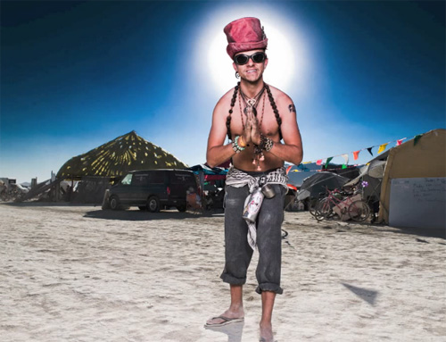 burning man portrait