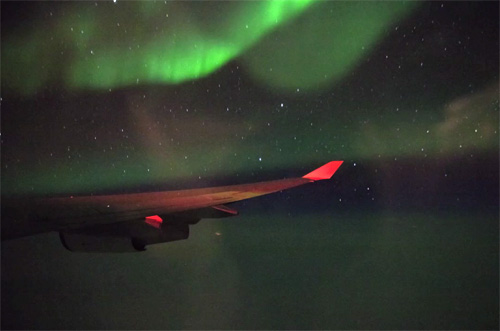 Airplane Window Time-lapse from San Francisco to Paris