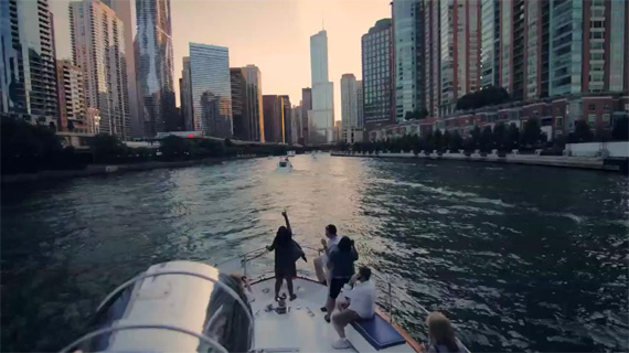 chicago boat time-lapse