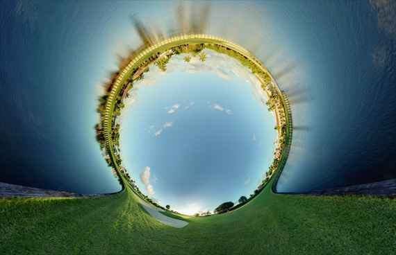 surreal panoramic image