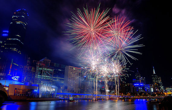 urban fireworks photography