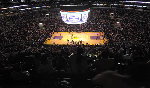 staples center time lapse