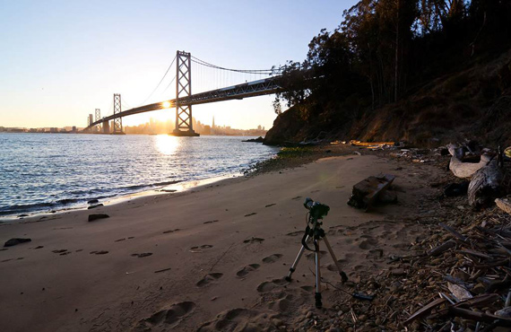 Bay Bridge timelapse setup