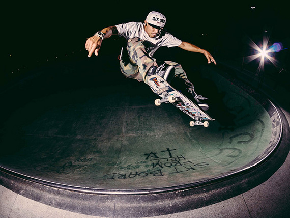 skateboard flash photography