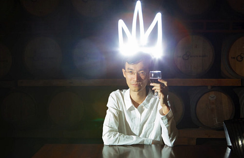 light painting crown