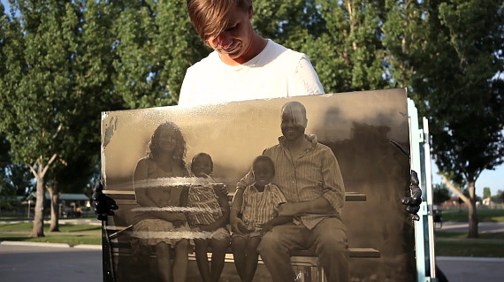 giant wet plate photo