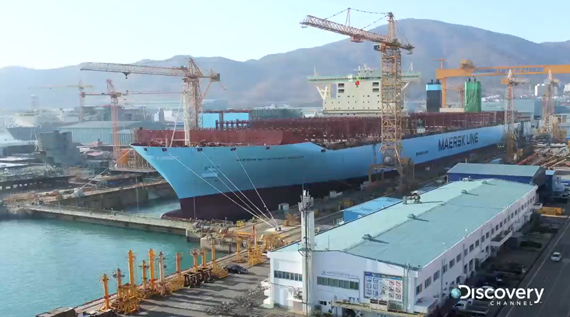 world's largest ship timelapse picture