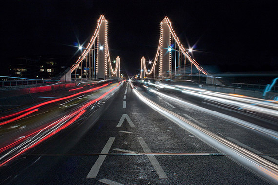 photography cars at night