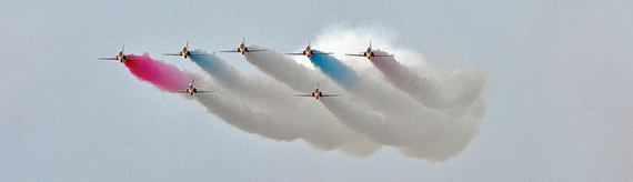 photographing an airshow