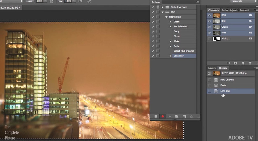 Tilt-Shift Photography Photoshop Tutorial