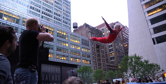 trampoline stunt event photography