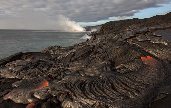 Hawaii Volcano Lava Timelapse
