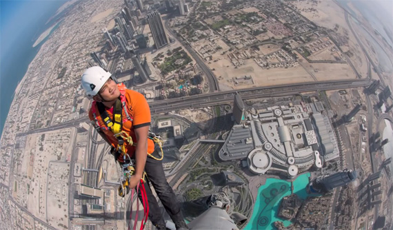 portrait on tallest building