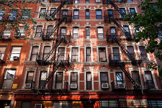 "Fire Escapes, Chinatown" captured by James Maher.