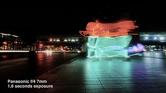 light trails timelapse