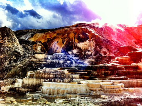 "Minerva Spring and Terrace" captured by F. Delventhal and processed using Camera+ (Click image to see more from Delventhal)