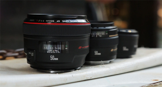 canon f/1.2 f/1.4 f/1.8 lineup