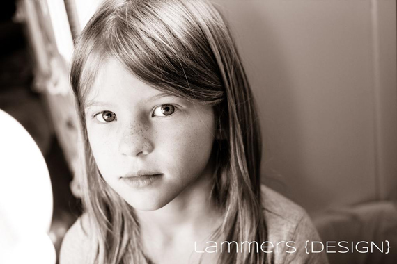 child portrait with catchlights