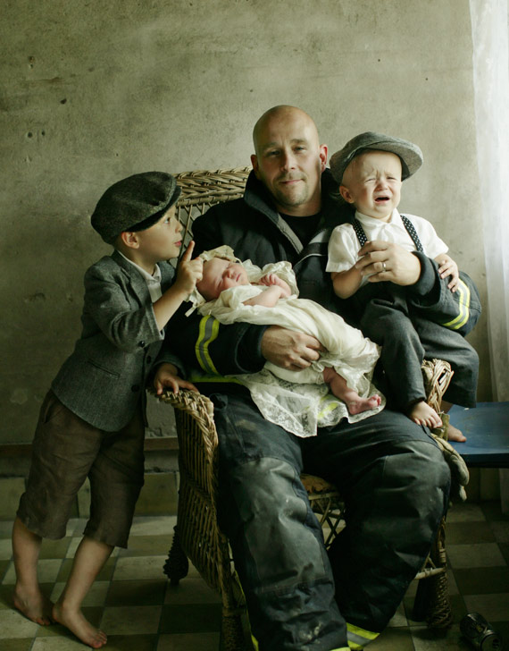 portrait with children