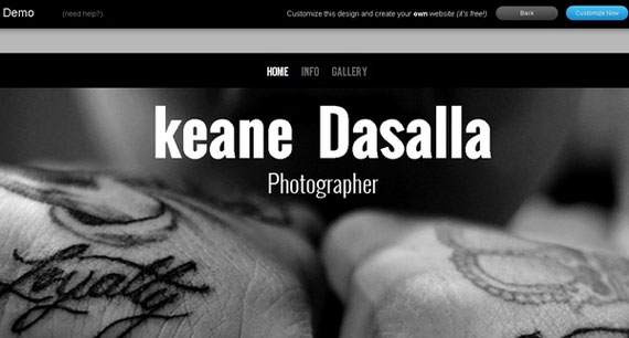 black and white photo site