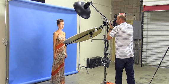 Portable Butterfly Lighting Setup for Headshots