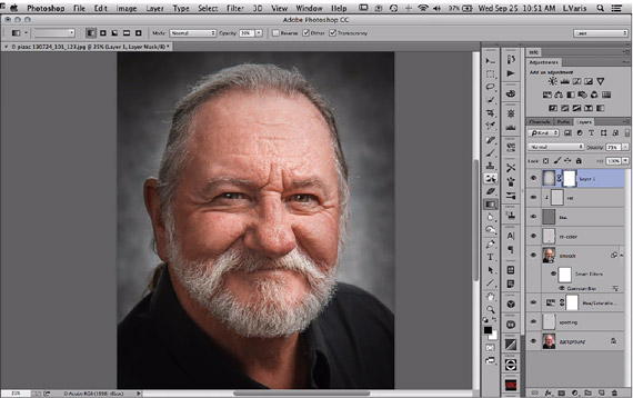 headshot retouching