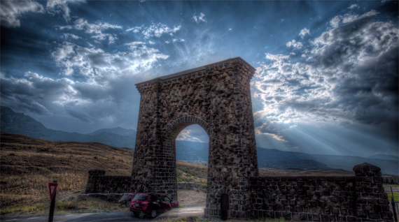 stone arch landscape