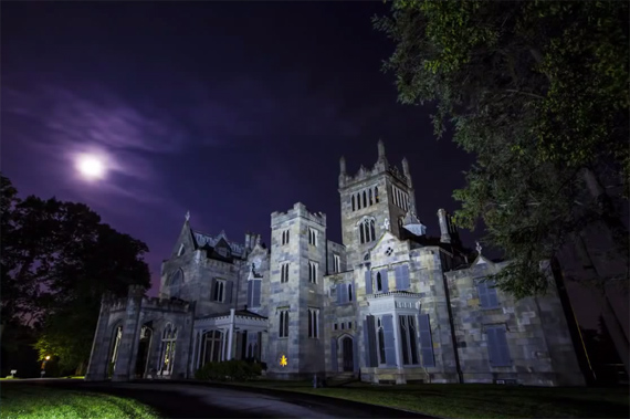 castle new york city night