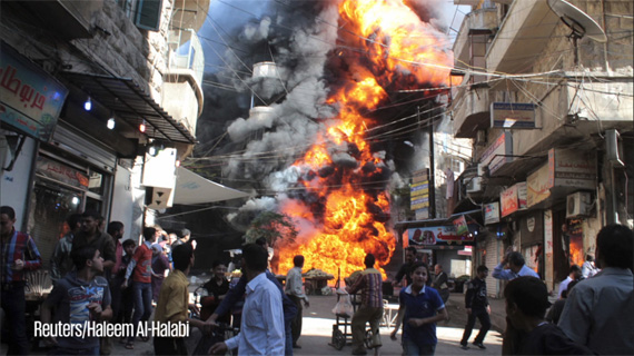 explosion syria president Assad violence al-qasr conflict war rebels rebellion