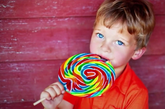 lollipop candy kid child boy blue eyes