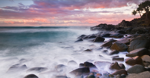 long exposure beach photography