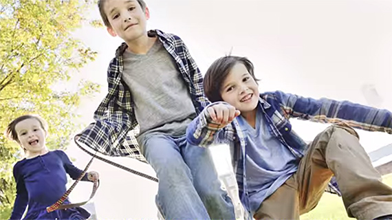 children playing photo