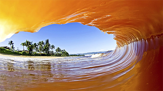 photographing waves