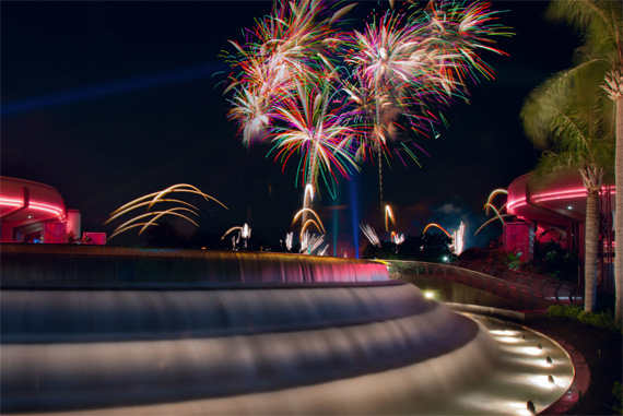 fireworks fountain photo