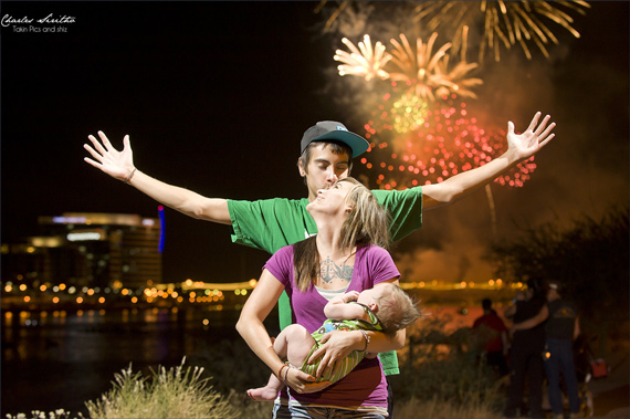 fireworks portrait