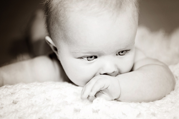 black and white baby photography