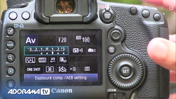 bracketing and exposure compensation