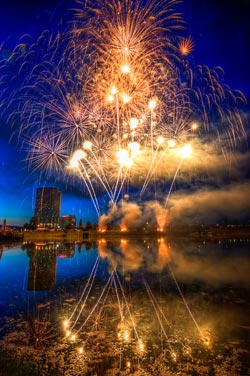 how to take fireworks photos