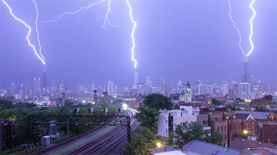 lightning storm thunderstorm strike triple bolt rain thunder stormy timelapse