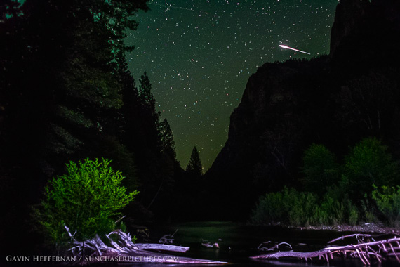 capturing meteor burst