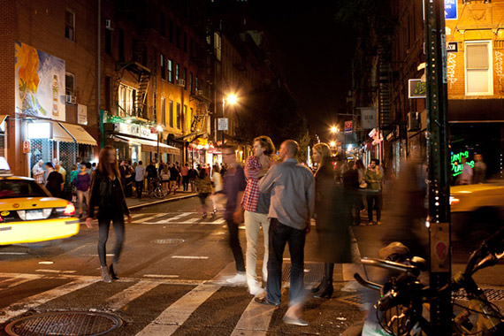 candid street photos at night