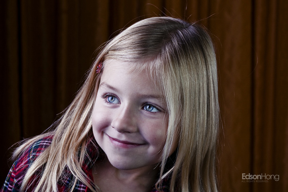 portrait with hair light 