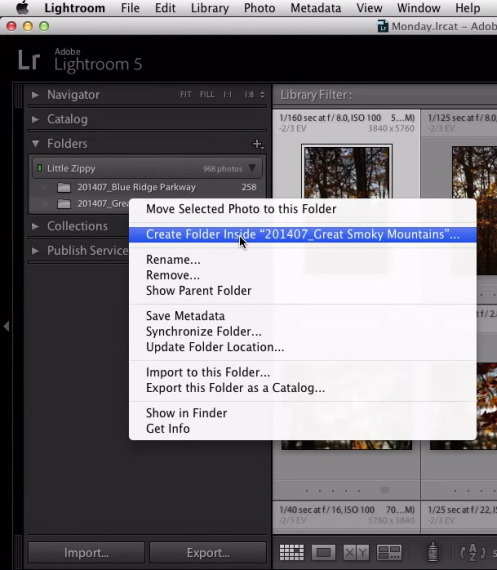 lightroom folder hacks