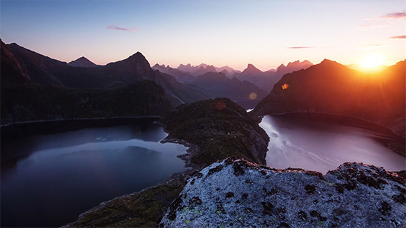 panoramic landscape norway